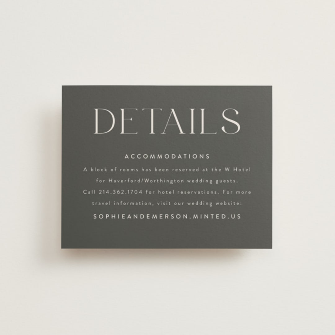 "classic names" - Direction Cards in Ivory by Susan Asbill - Front