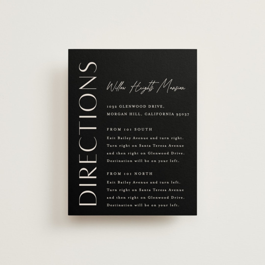 "Ascent" - Direction Cards in Ecru by Erica Krystek - Front
