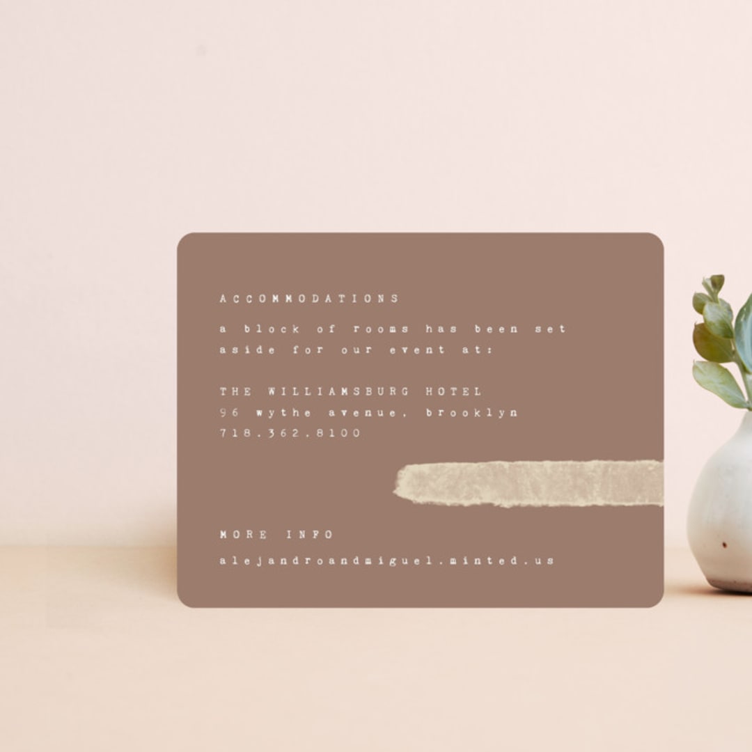 "Minimalist Shapes" - Direction Cards in Natural by Heather Cairl - Front