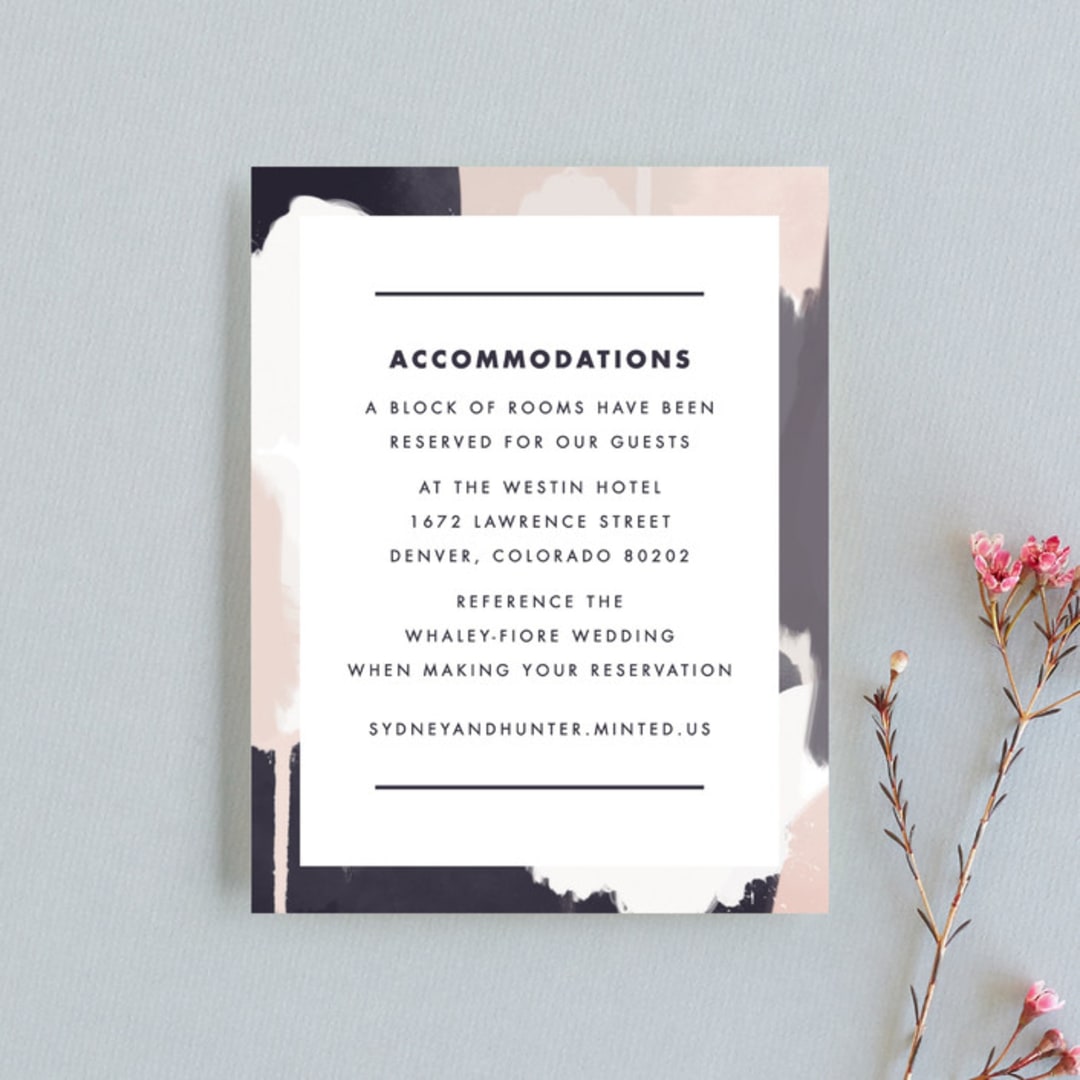 "Artistic Union" - Direction Cards in Indigo by Brooke Chandler - Front