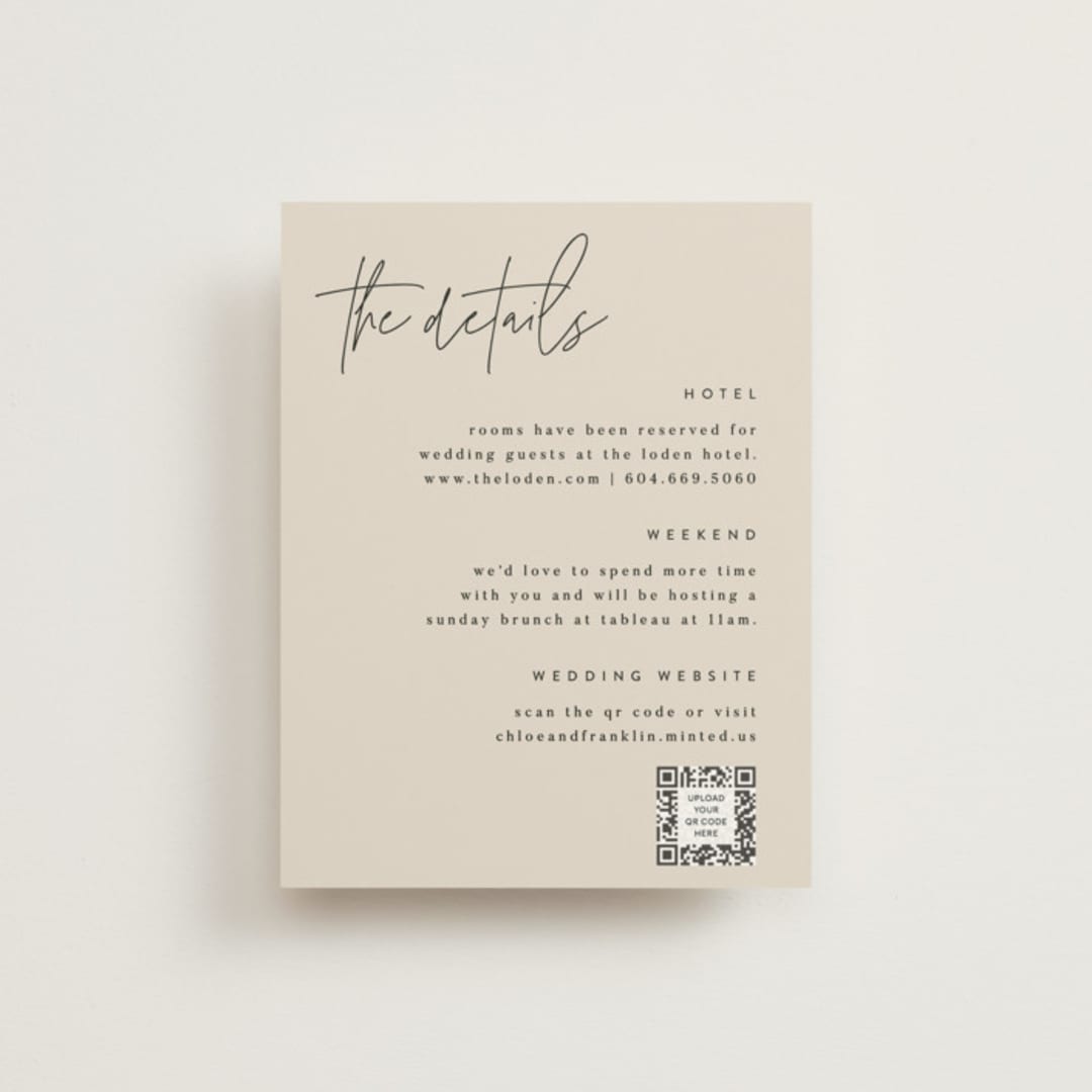 "Layered" - Direction Cards in Natural by Kelly Schmidt - Front