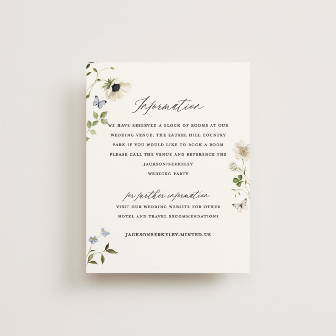 "Ornate" - Direction Cards in Peony by Sarah Knight - Front