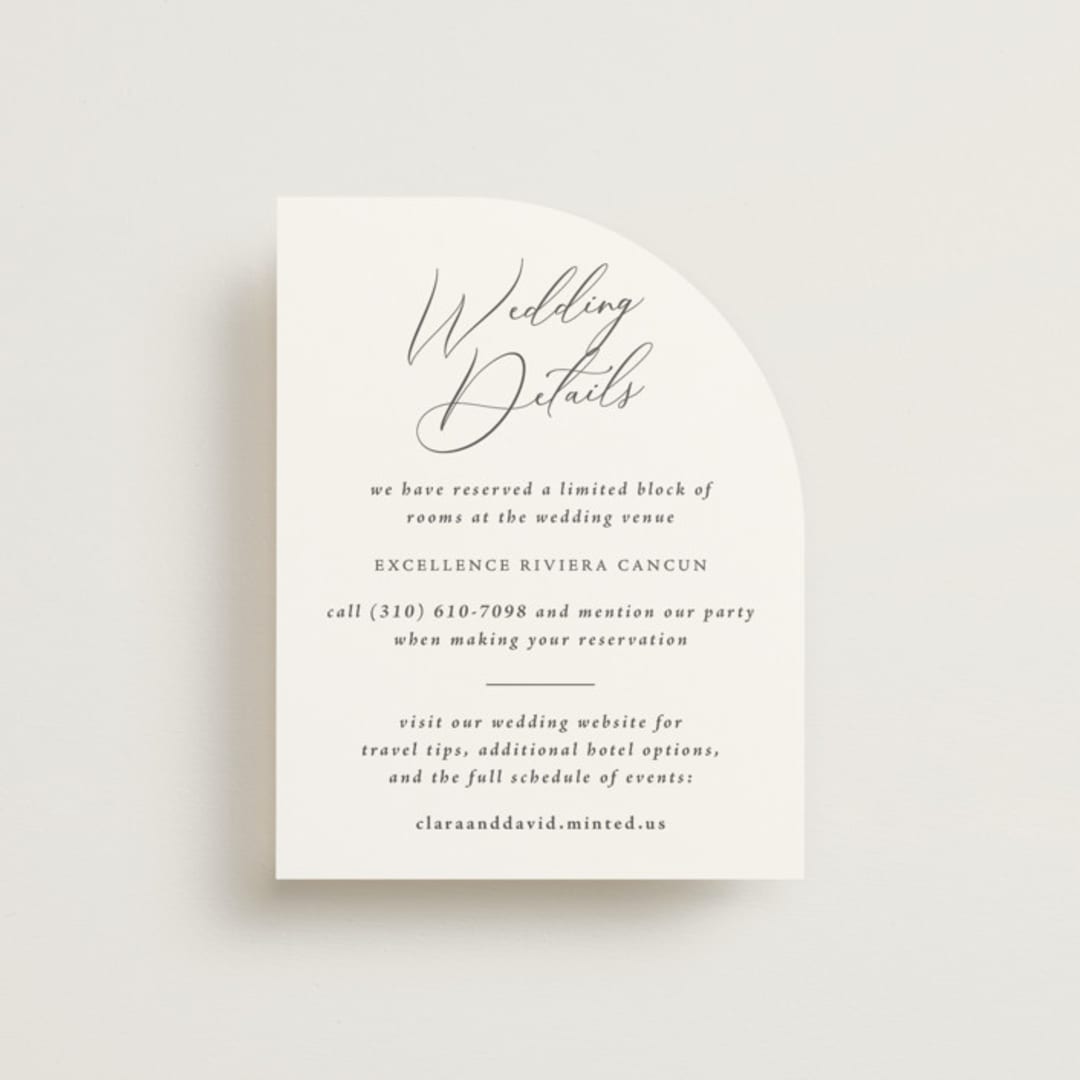 "Palm Monogram" - Direction Cards in Leaf by Olivia Raufman - Front