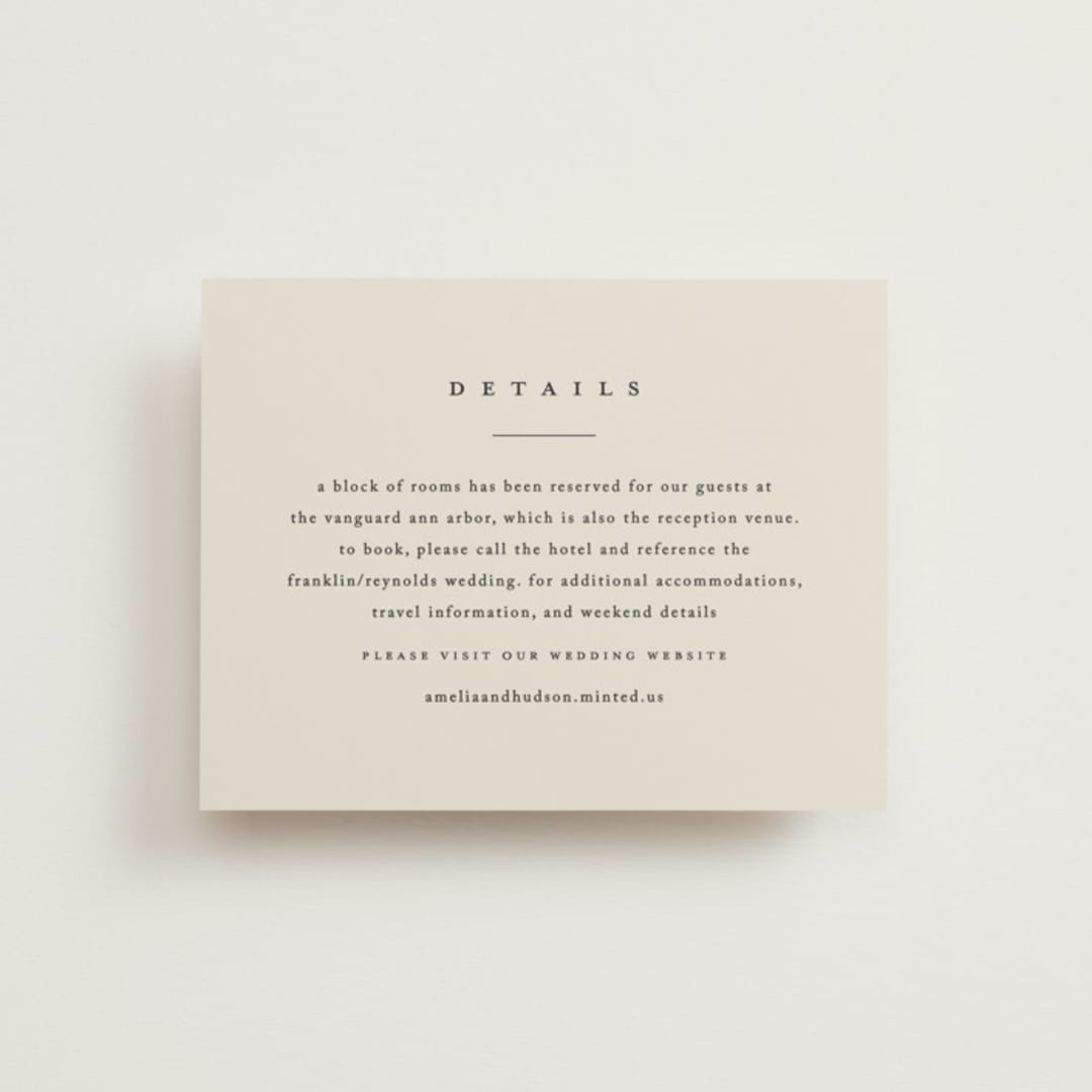 "White Oak" - Direction Cards in Dove by Amy Kross - Front