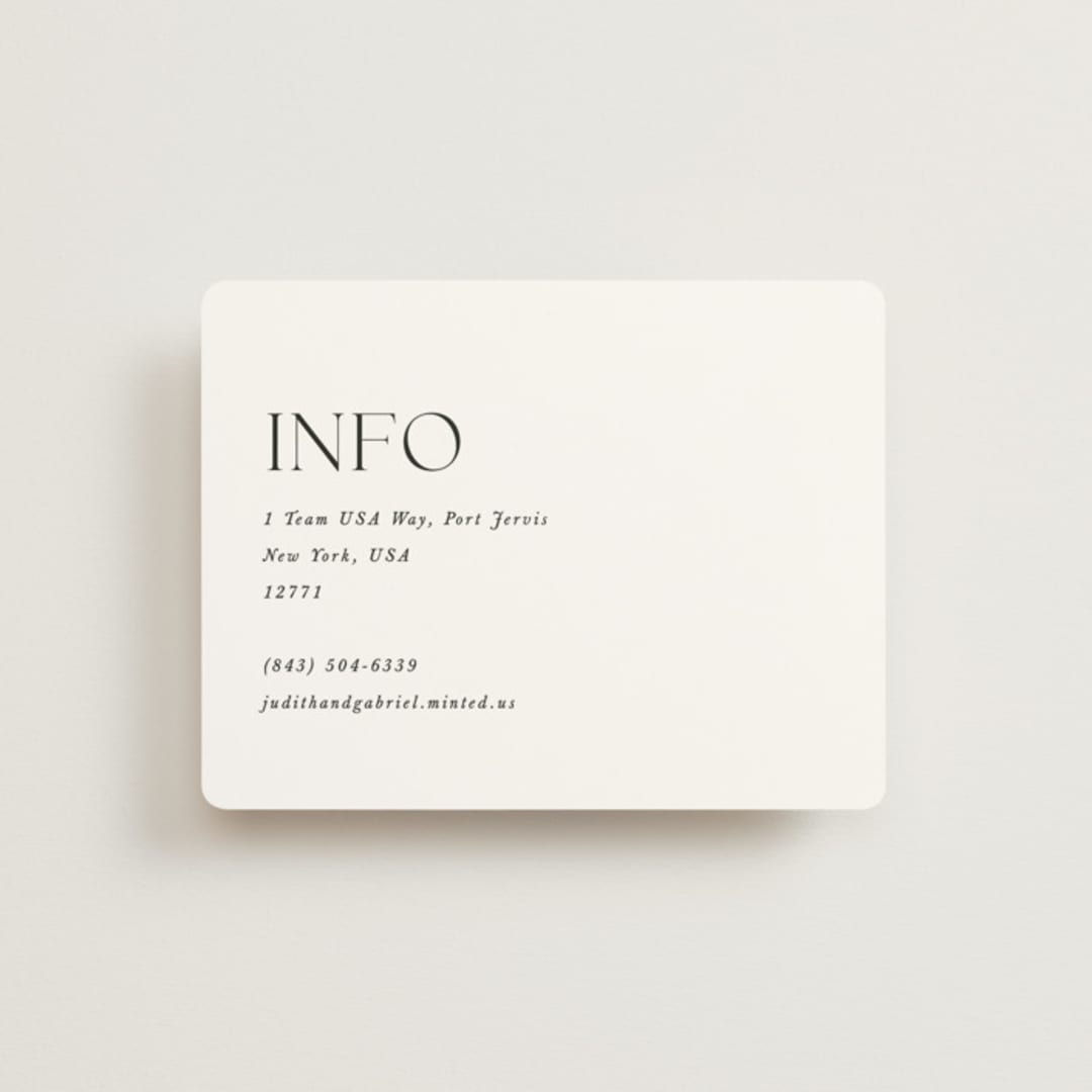 "tomorrows" - Direction Cards in Ink by Lori Wemple - Front