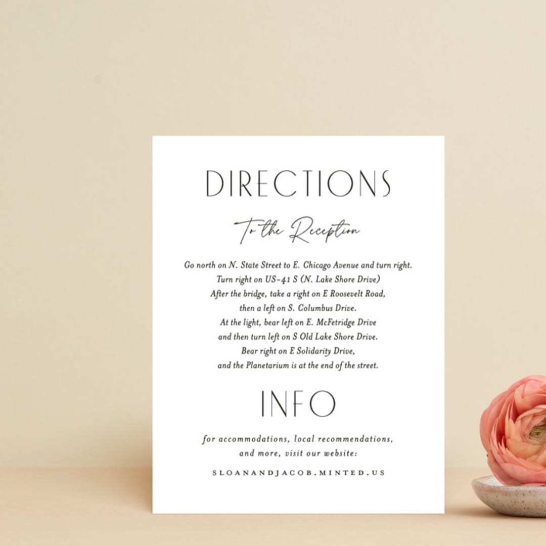 "Perfect Balance" - Direction Cards in Onyx by Lauren Chism - Front