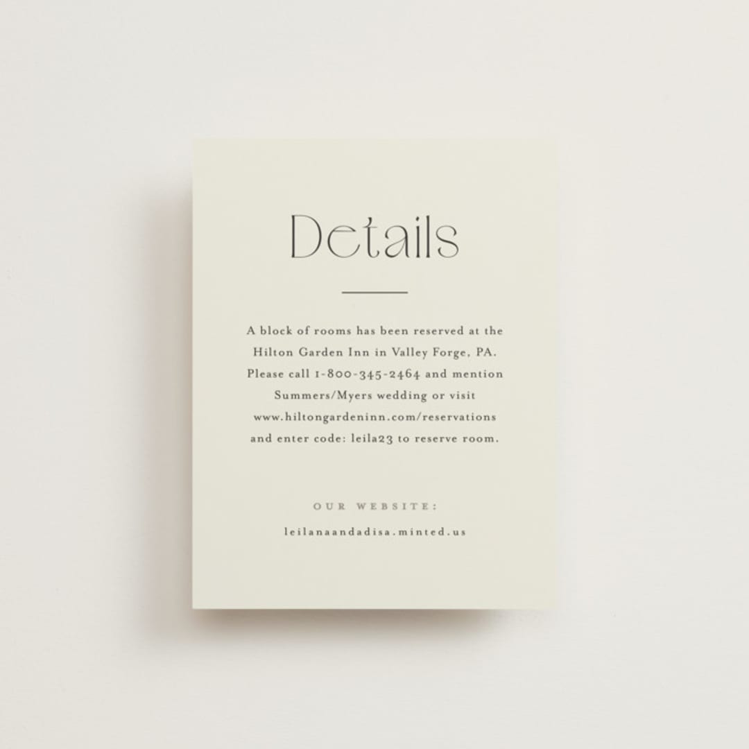 "Cadence" - Direction Cards in Ivory by Jennifer Wick - Front