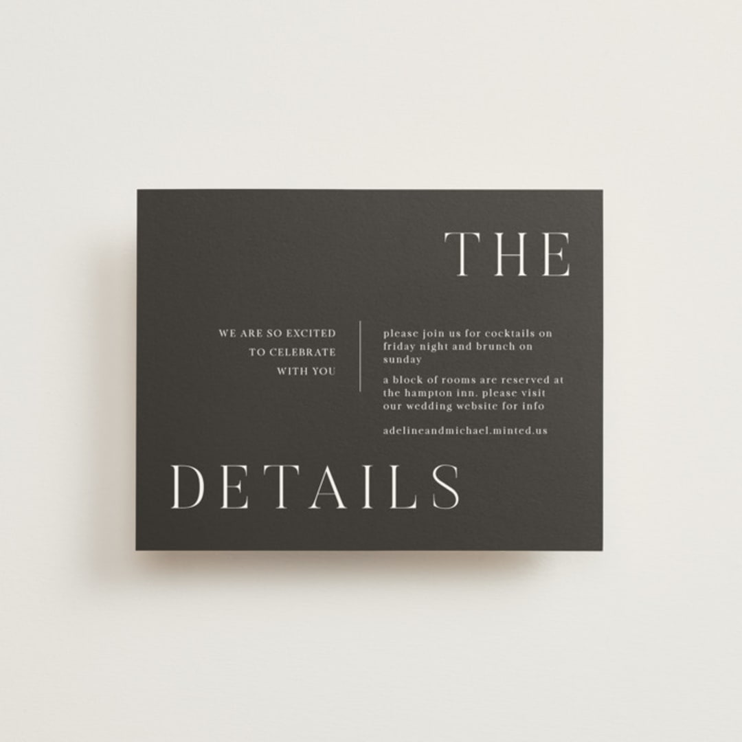 "Around the Way" - Direction Cards in Slate by That Girl Press - Front