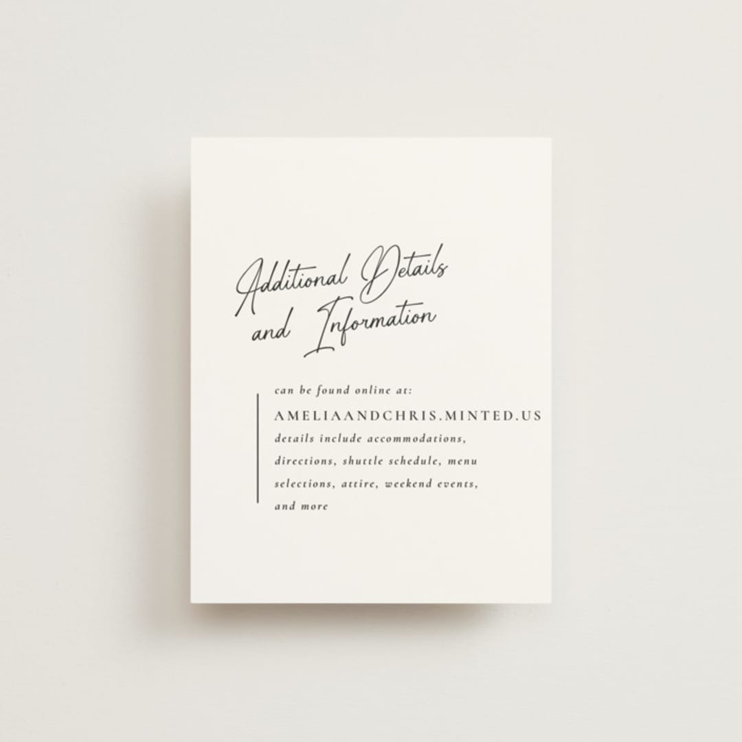 "Opera" - Direction Cards in Tuxedo by Jackie Mangiolino - Front