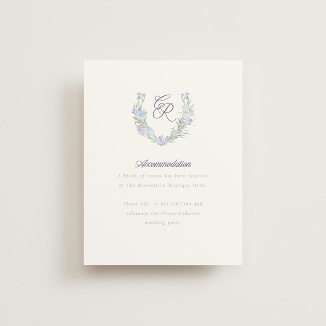 "Hydrangea" - Direction Cards in Toscana by Claudia Orengo - Front