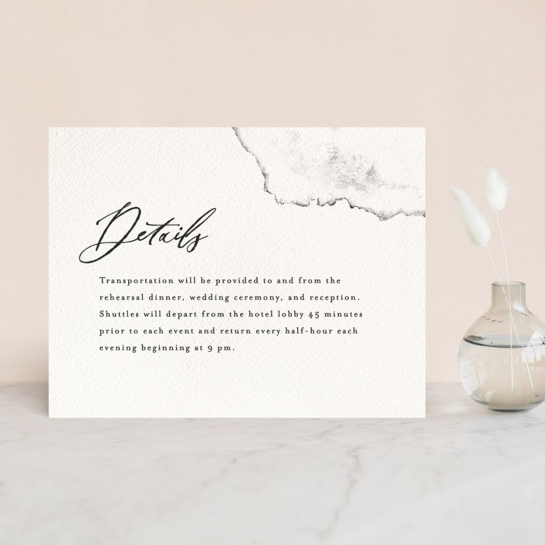 "Inky" - Direction Cards in Ink by Pink House Press - Front