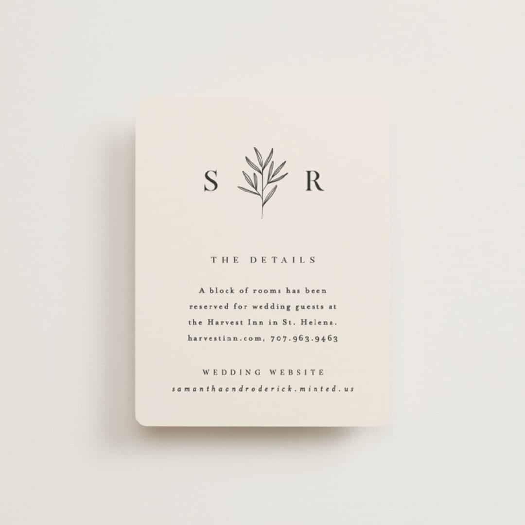 "Italia" - Direction Cards in Taupe by Kelly Schmidt - Front