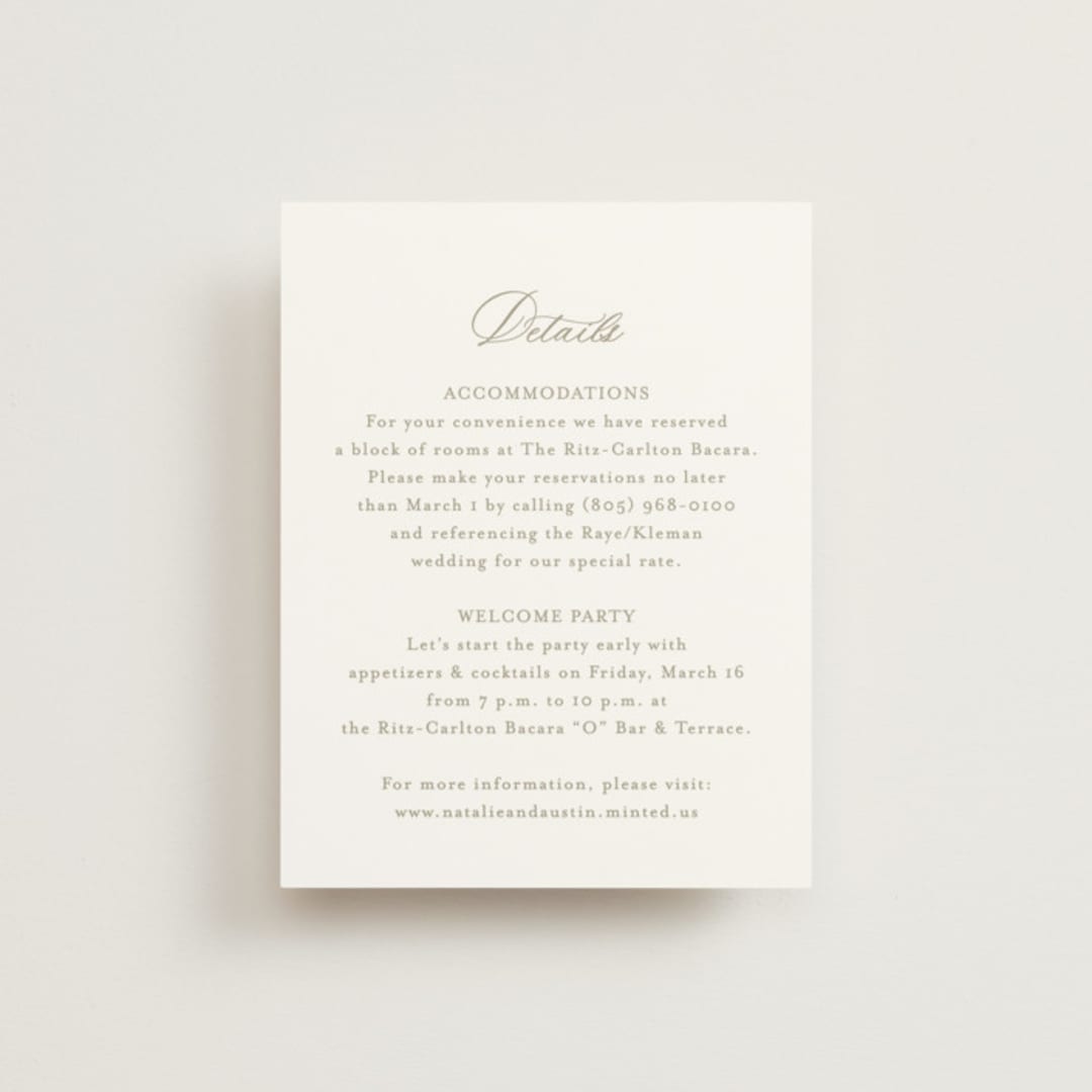 "Calia" - Direction Cards in Paris Rain by Jennifer Postorino - Front