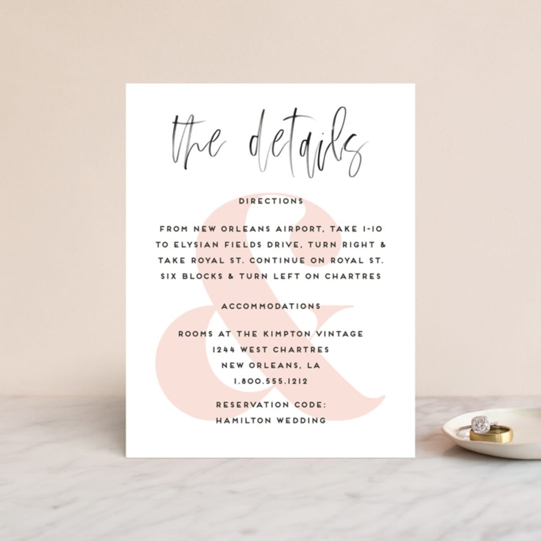 "thespian" - Direction Cards in Coral by silverscreen studio - Front