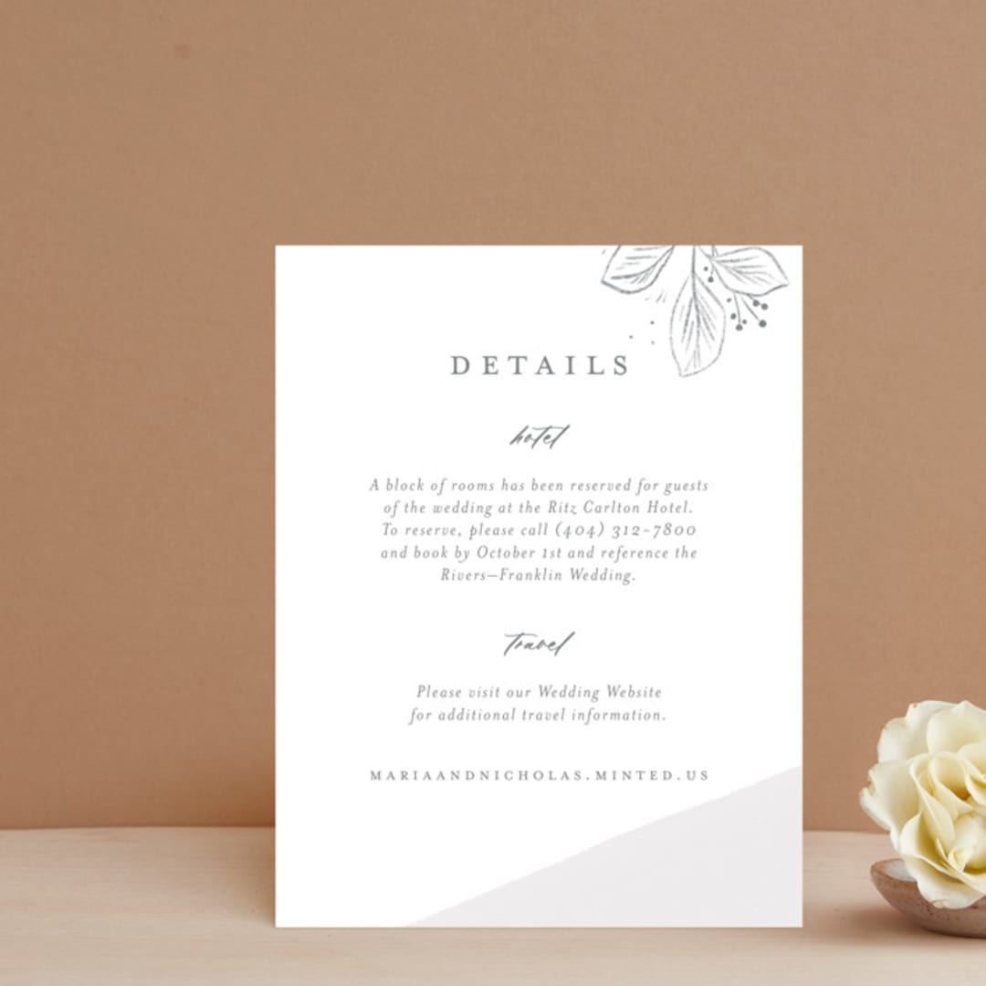 "Loving" - Direction Cards in Cloudy by Paper Raven Co. - Front