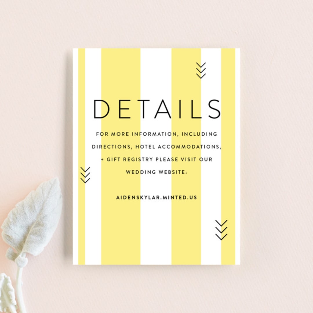 "Direction" - Direction Cards in Lemon by Owl and Toad - Front