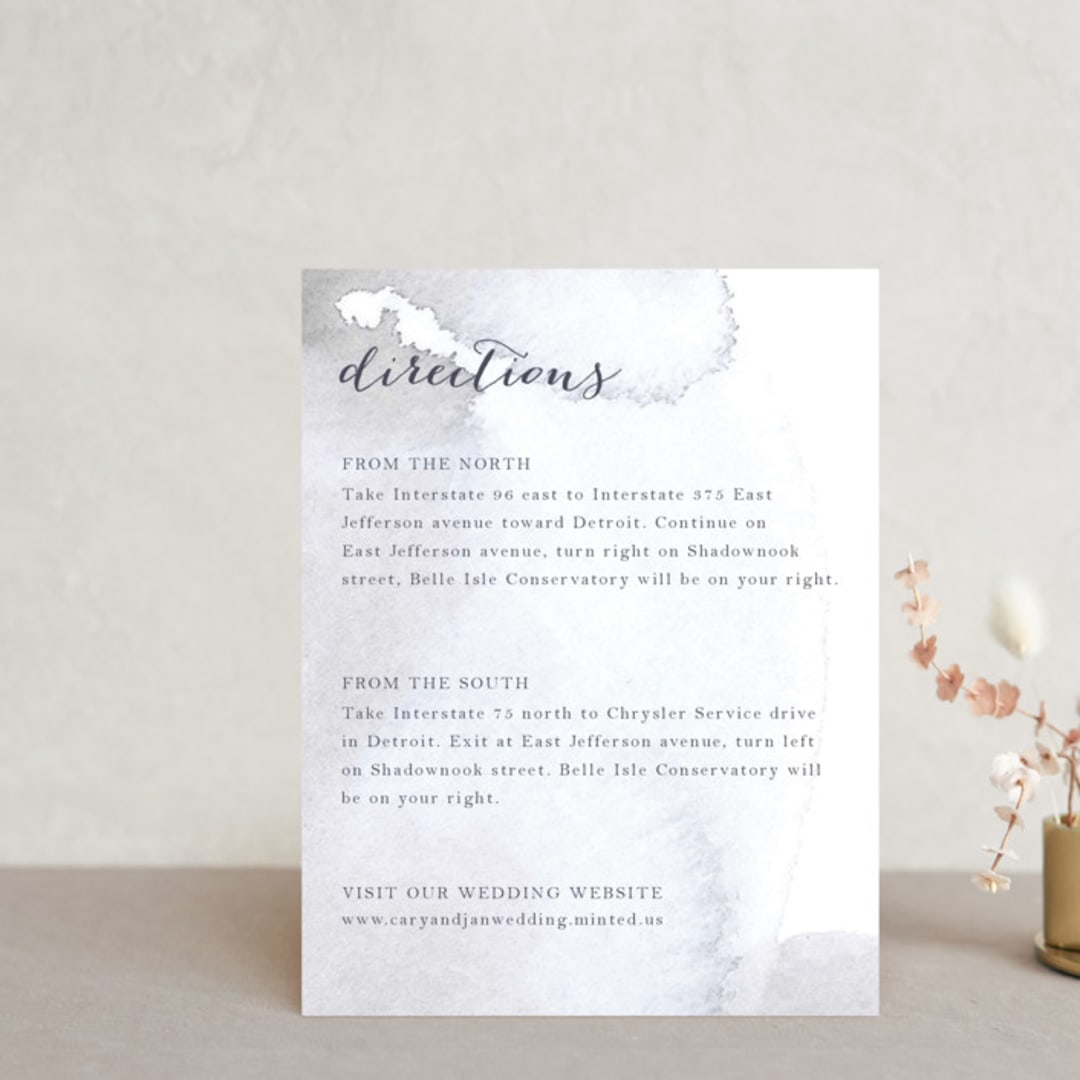 "Petale" - Direction Cards in Blush by Kelly Ventura - Front