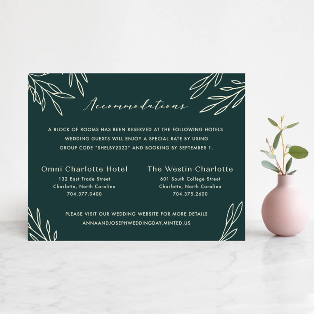 "Snippet" - Direction Cards in Pine by Sarah Brown - Front