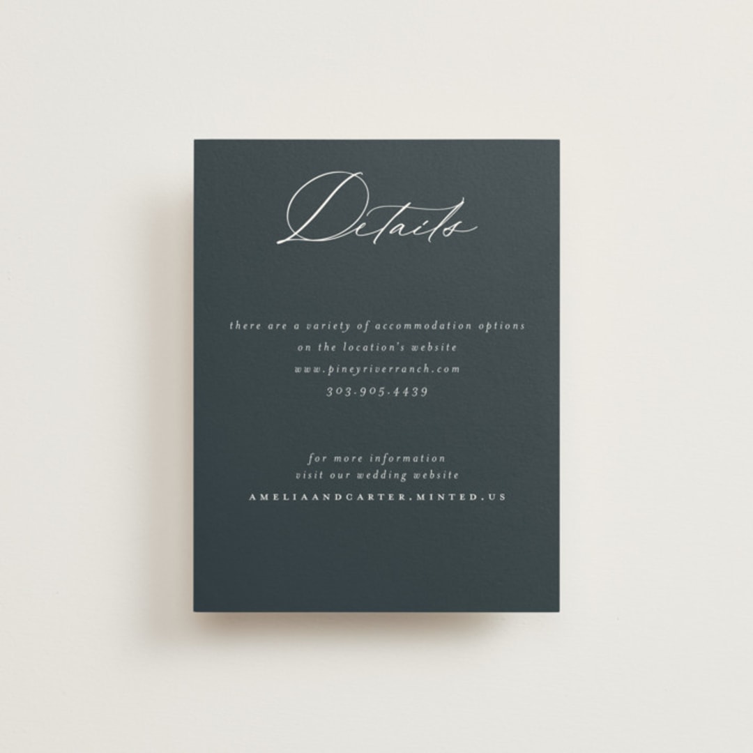 "Modern Vintage" - Direction Cards in Jade by Emily Betts - Front