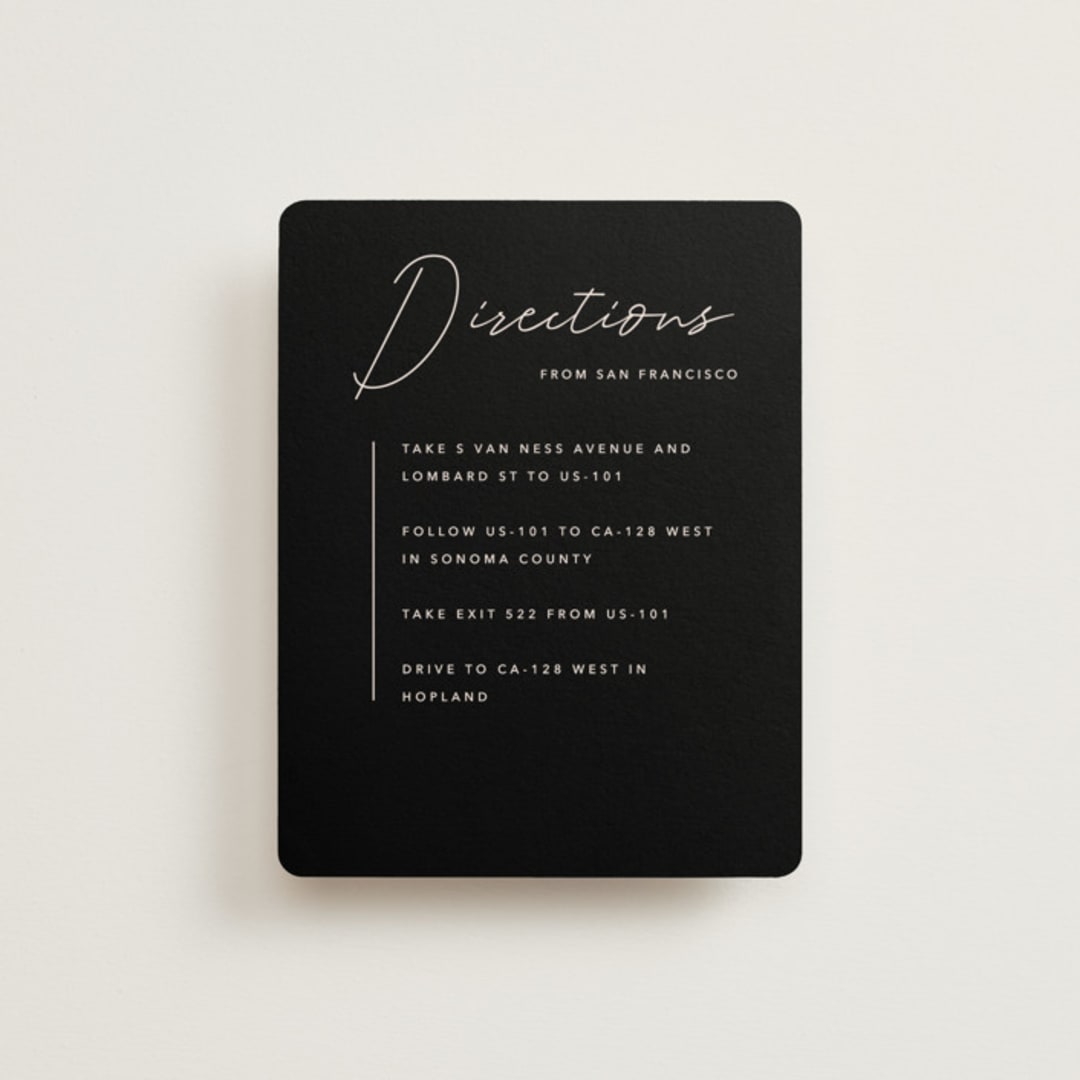 "Aesthetic" - Direction Cards in Blush by Liz Conley - Front