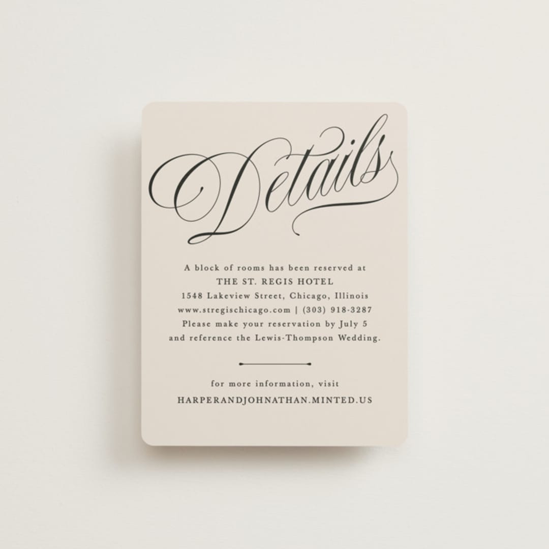 "Mirin" - Direction Cards in Linen by Kate Ahn - Front