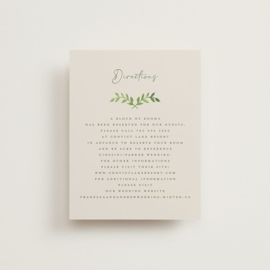 "Miniature Mountainscape" - Direction Cards in Summer by Petra Kern - Front