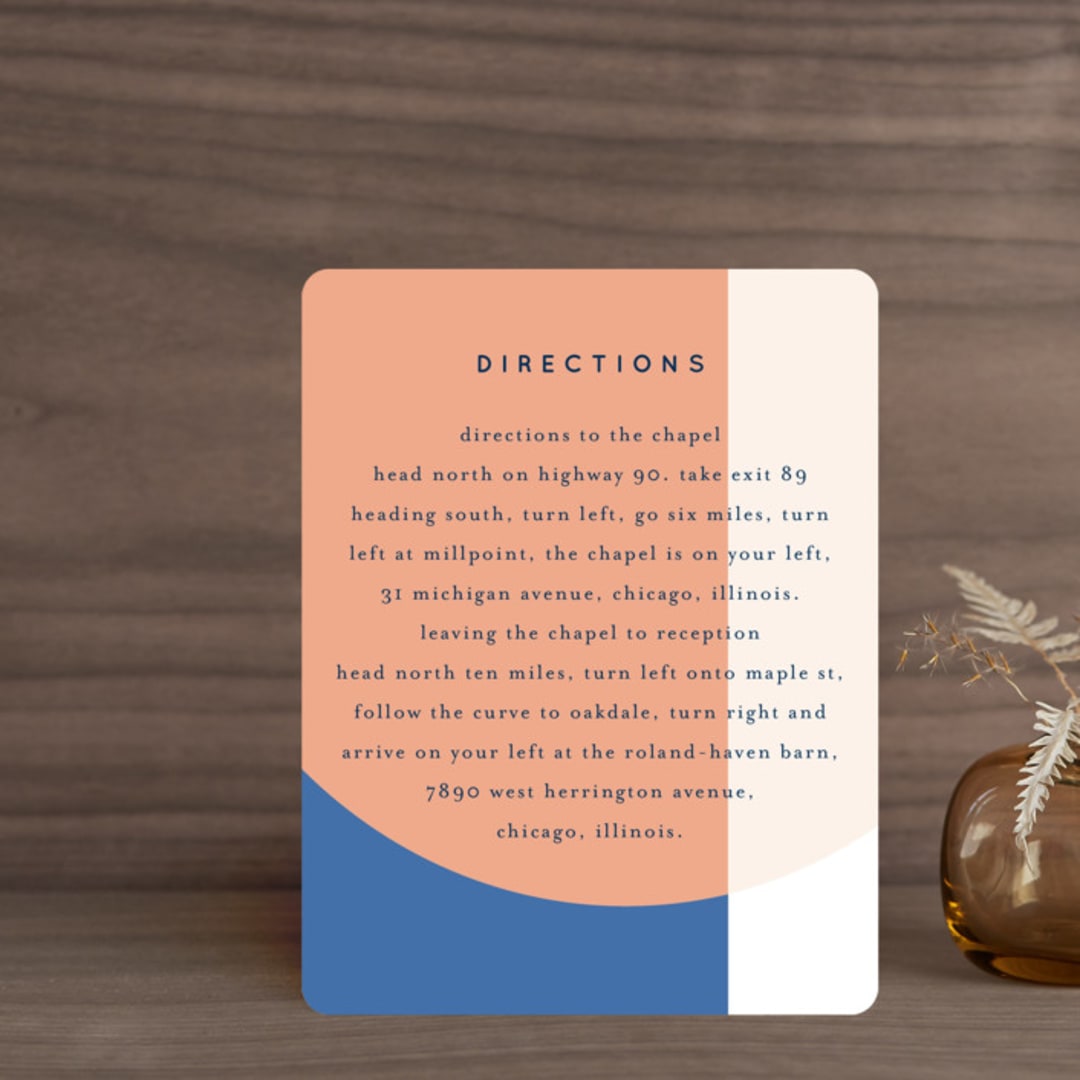 "Color Arch" - Direction Cards in Aquatic by Baumbirdy - Front