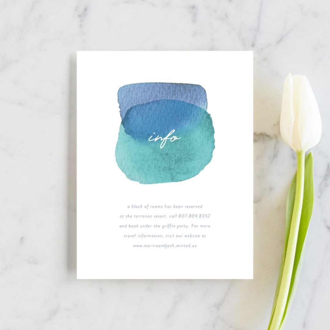 "Marine" - Direction Cards in Wave by kelli hall - Front