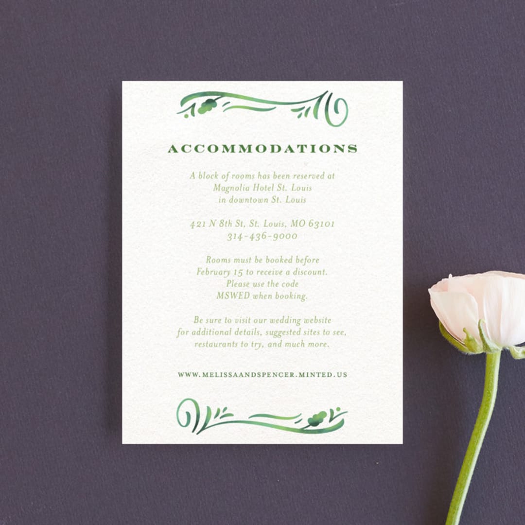 "Growing Ampersand" - Direction Cards in Ivory by Laura Bolter - Front