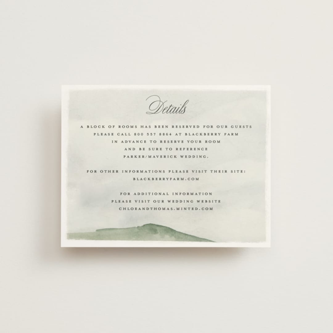 "Countryside" - Direction Cards in Emerald by Petra Kern - Front