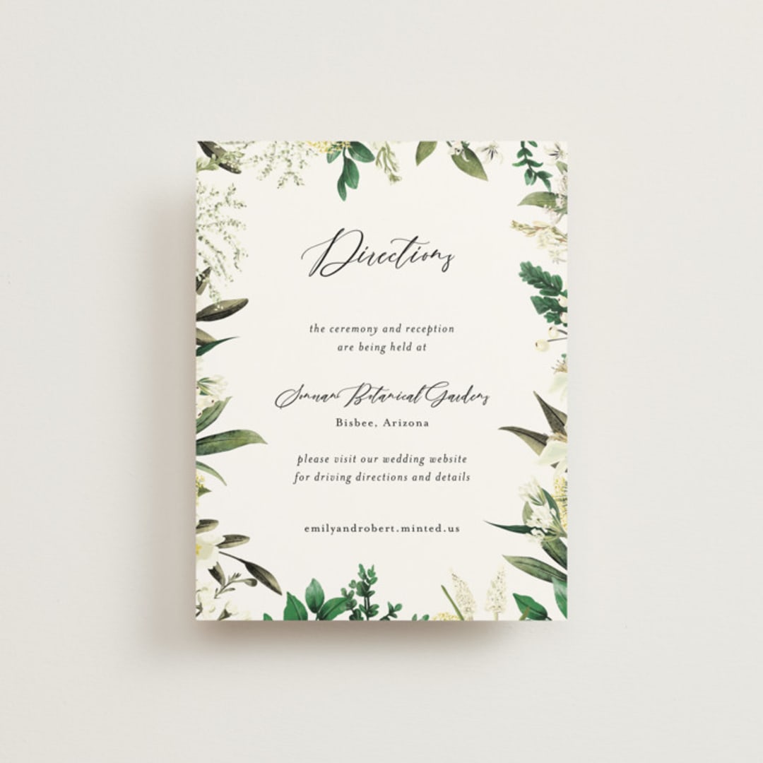"Fresh Classic" - Direction Cards in Porcelain by Susan Moyal - Front