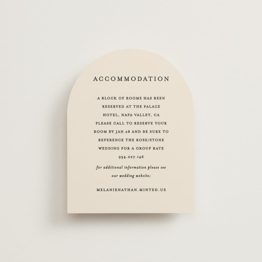 "Infinite" - Direction Cards in Ivory by Angela Thompson - Front
