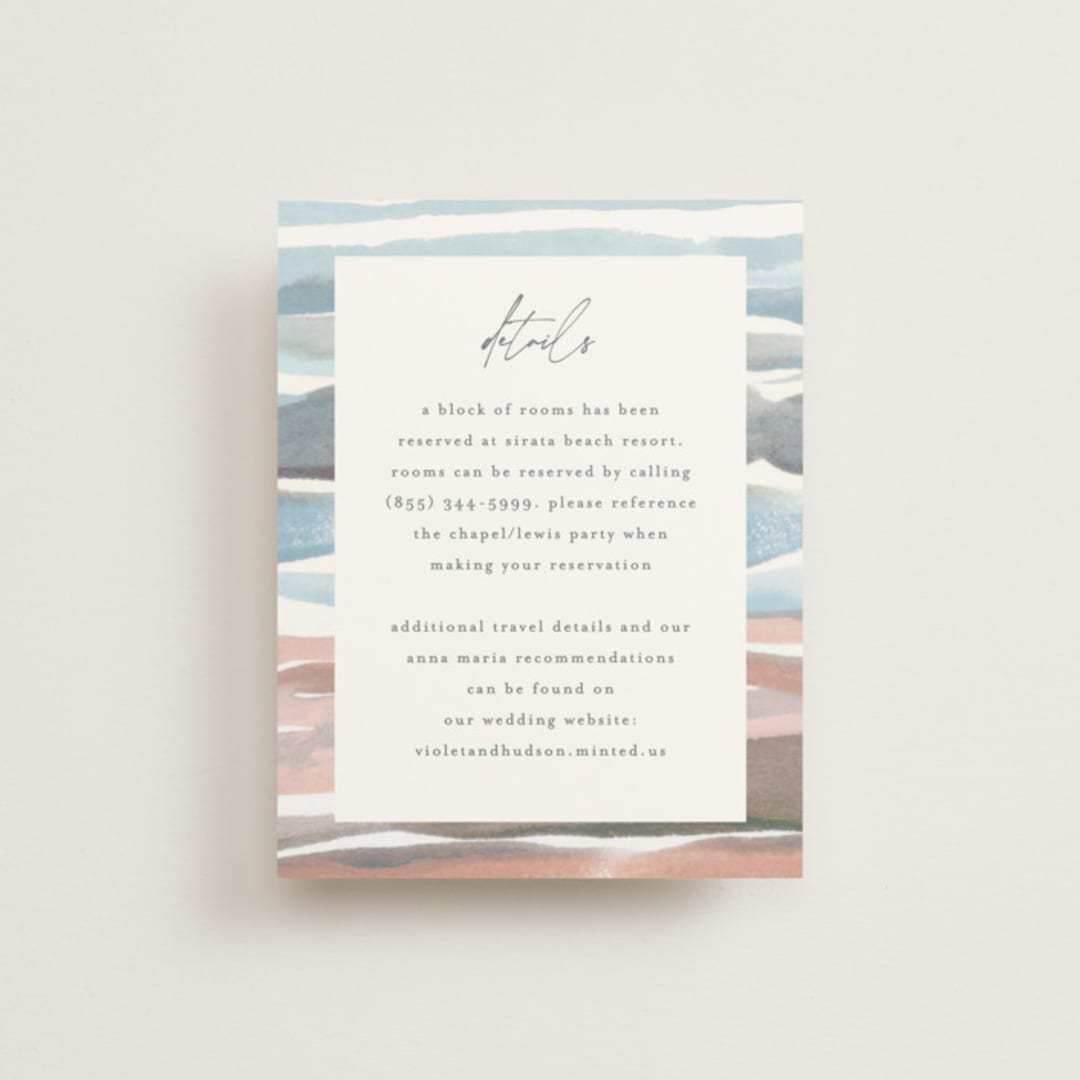 "waves" - Direction Cards in Beachy by Pixel and Hank - Front