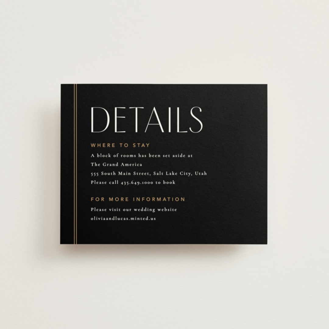 "love love love" - Direction Cards in Onyx by Robert and Stella - Front