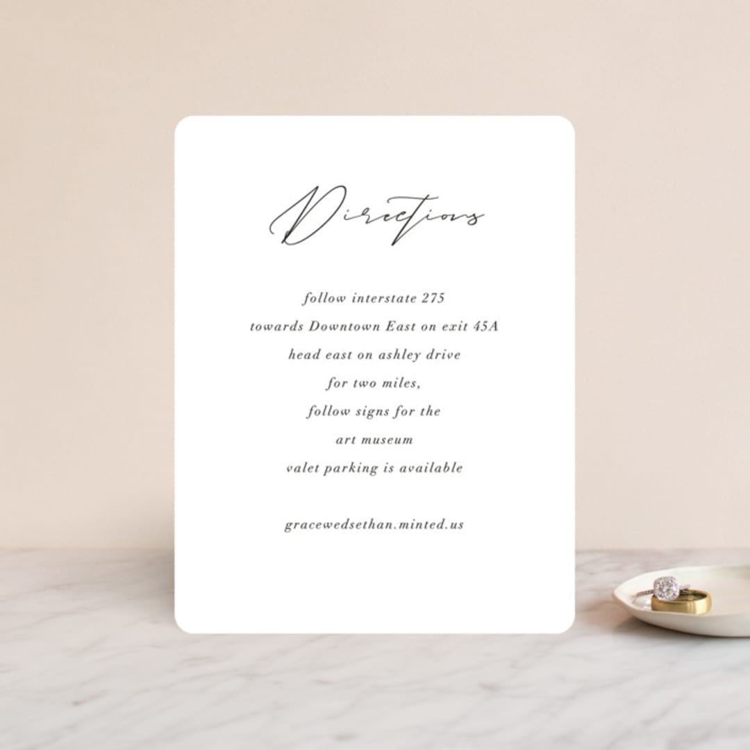 "first dance" - Direction Cards in Champagne by Kasia Labocki - Front