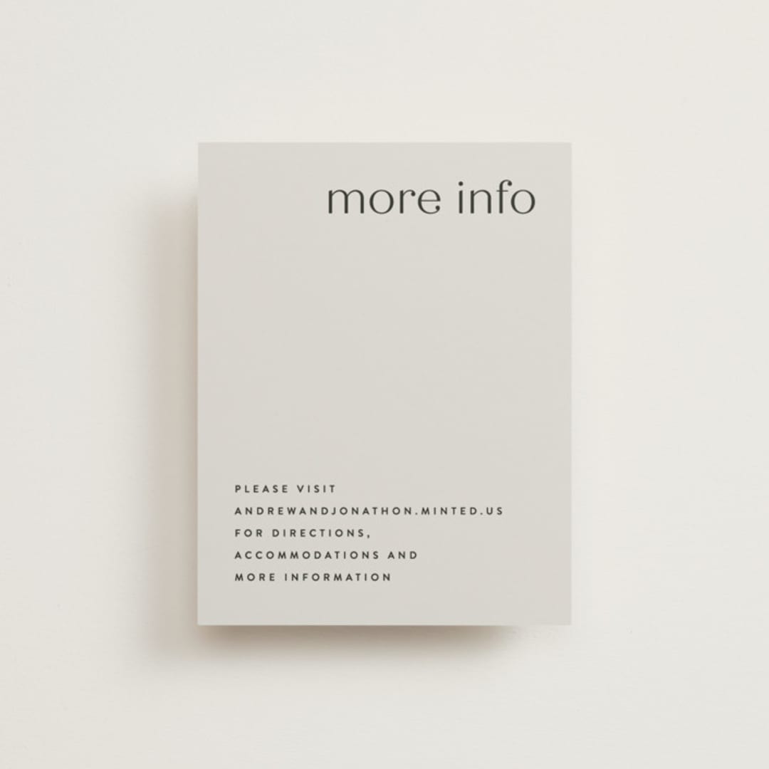 "Align" - Direction Cards in Linen by JoAnn Jinks - Front