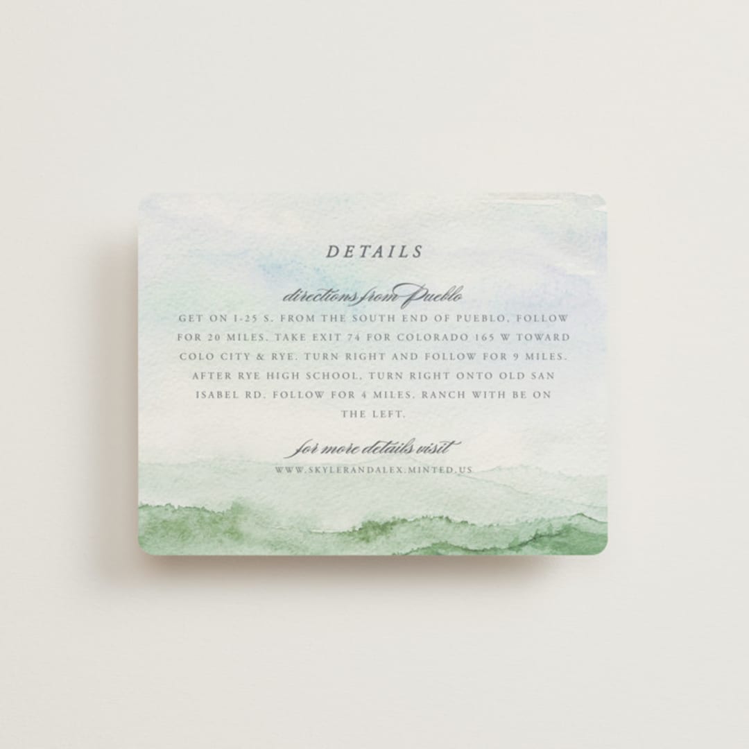 "mountain wedding" - Direction Cards in Summer by Anastasia Makarova - Front