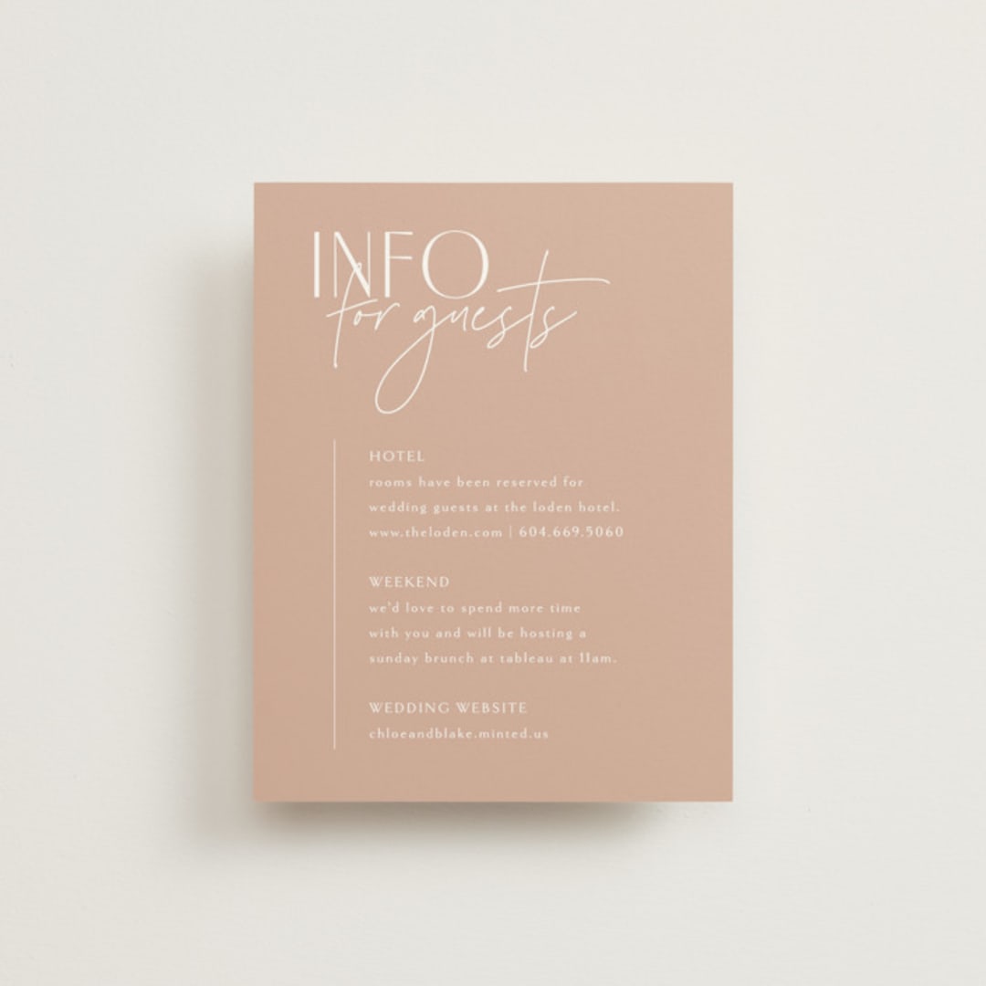 "Overlap" - Direction Cards in Terracotta by Kelly Schmidt - Front