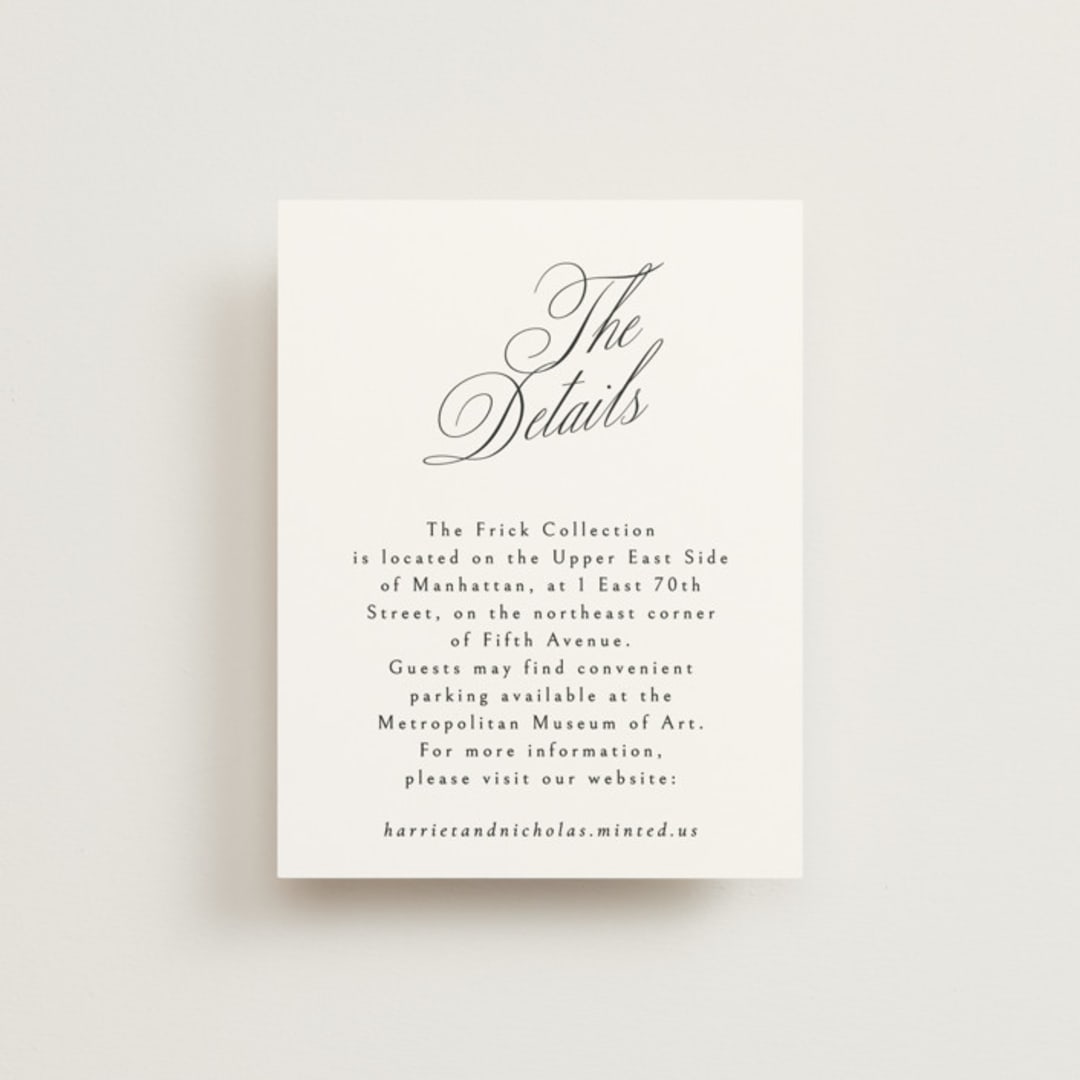 "Written with love" - Direction Cards in Noir Slate by Ana de Sousa - Front