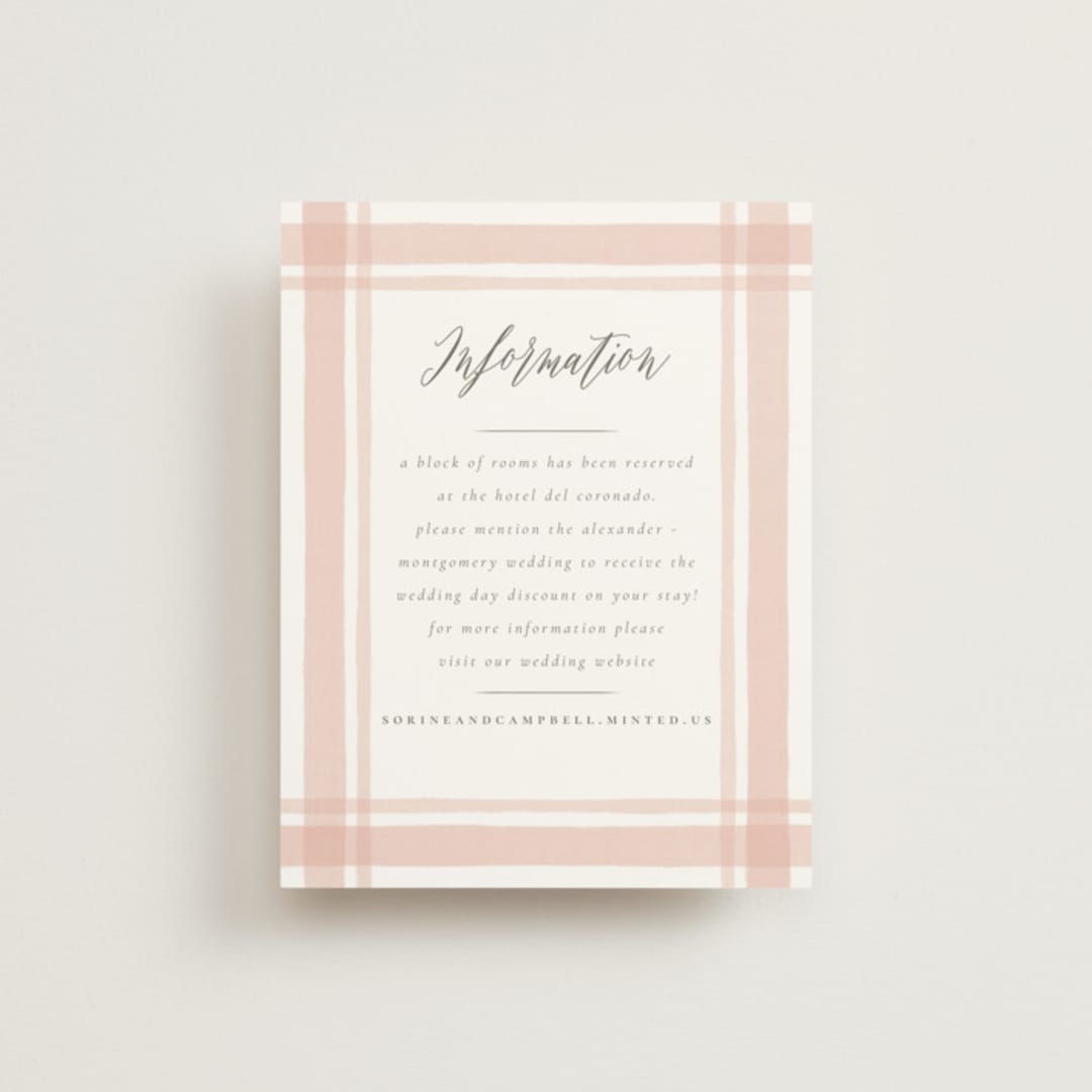 "Summer Garden" - Direction Cards in Garden Rose by Wildfield Paper Co - Front