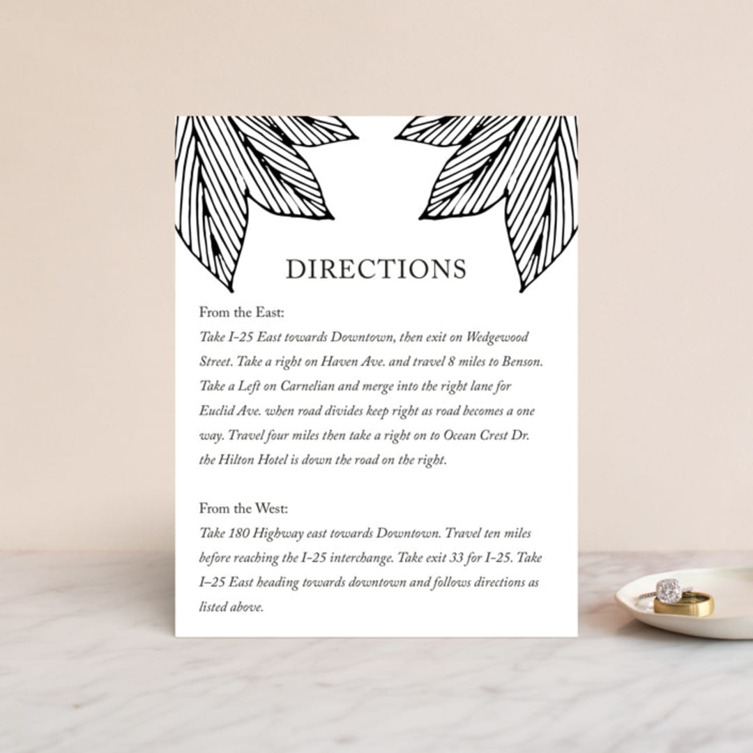 "vivid leaves" - Direction Cards in Ink by Ramoncita - Front