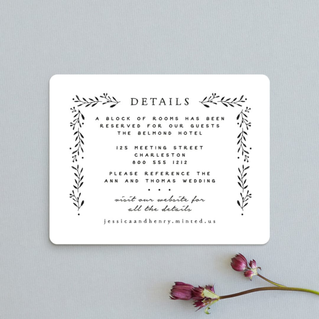 "Charleston" - Direction Cards in Tuxedo by Susan Brown - Front