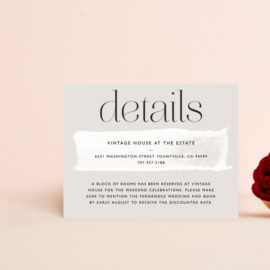 "Swoon" - Direction Cards in Cream by Lindsay Stetson Thompson - Front