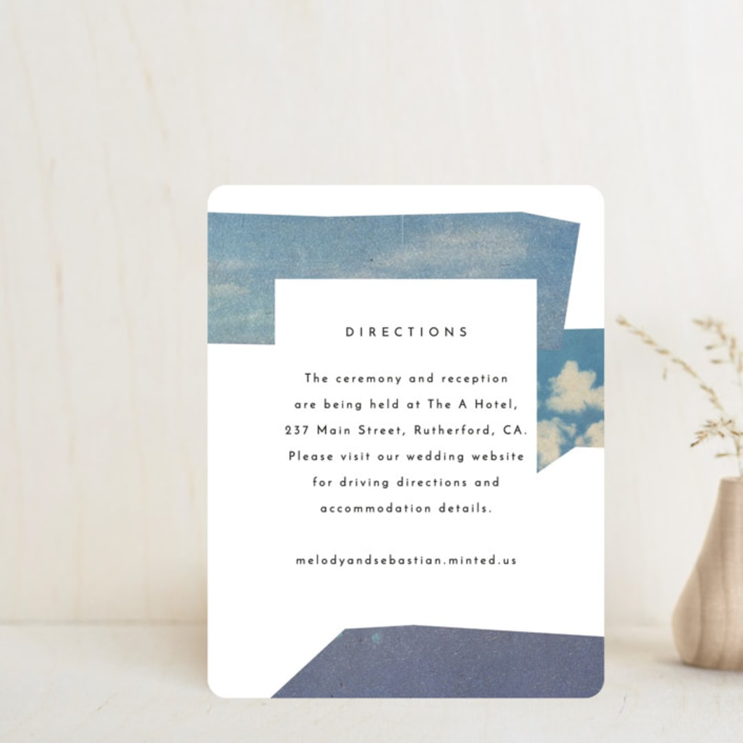 "sky poetry" - Direction Cards in Daylight by Sumak Studio - Front