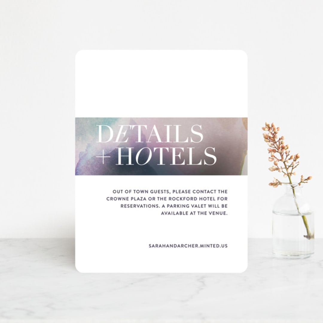 "Raptured" - Direction Cards in Amethyst by Design Lotus - Front