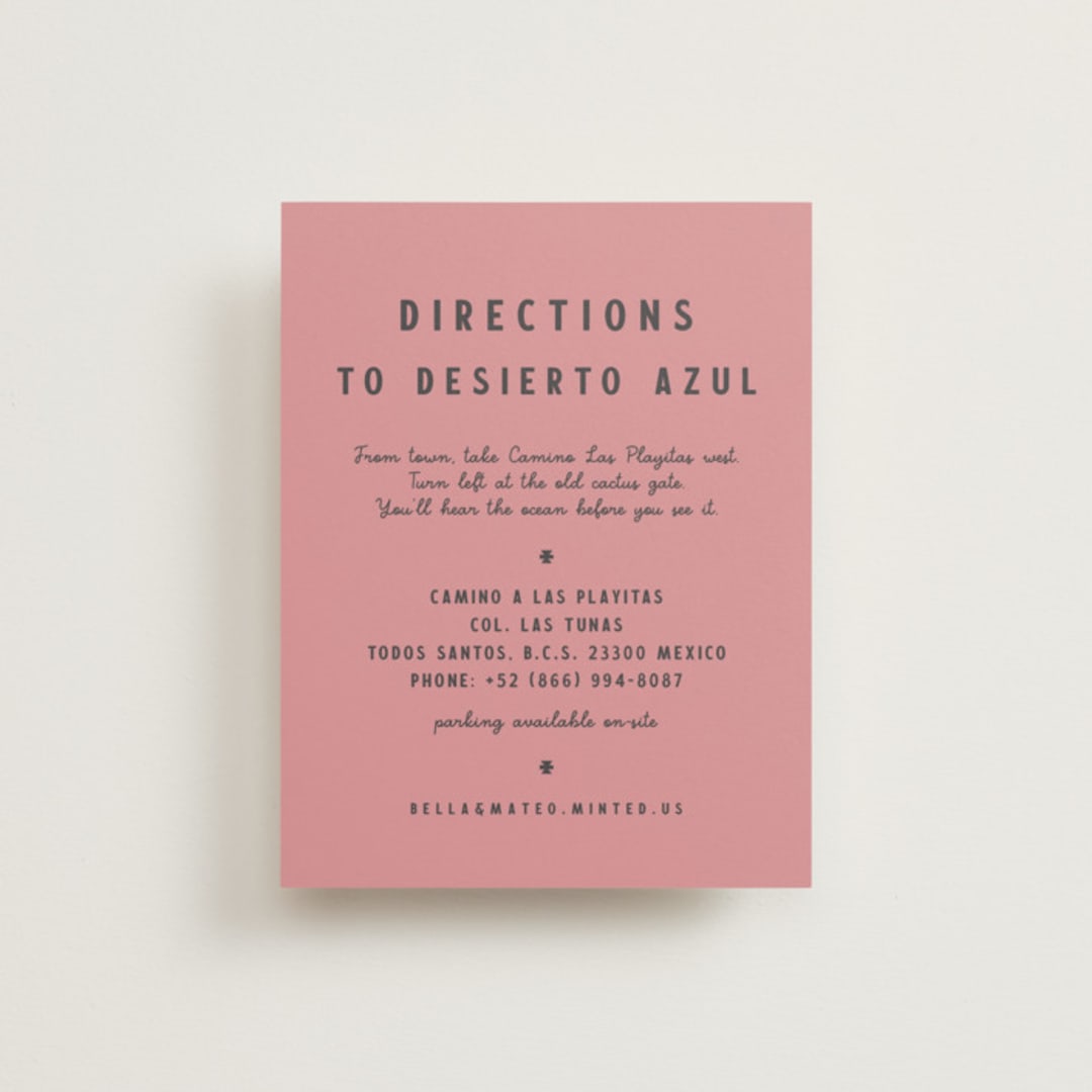 "Coyota" - Direction Cards in Sierra by Ani Somi - Front