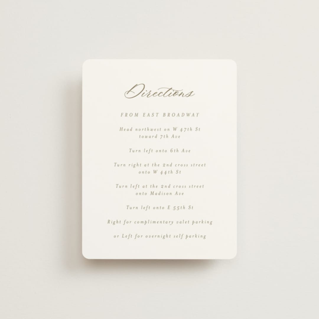 "Rustic Barn" - Direction Cards in Fawn by AK Graphics - Front