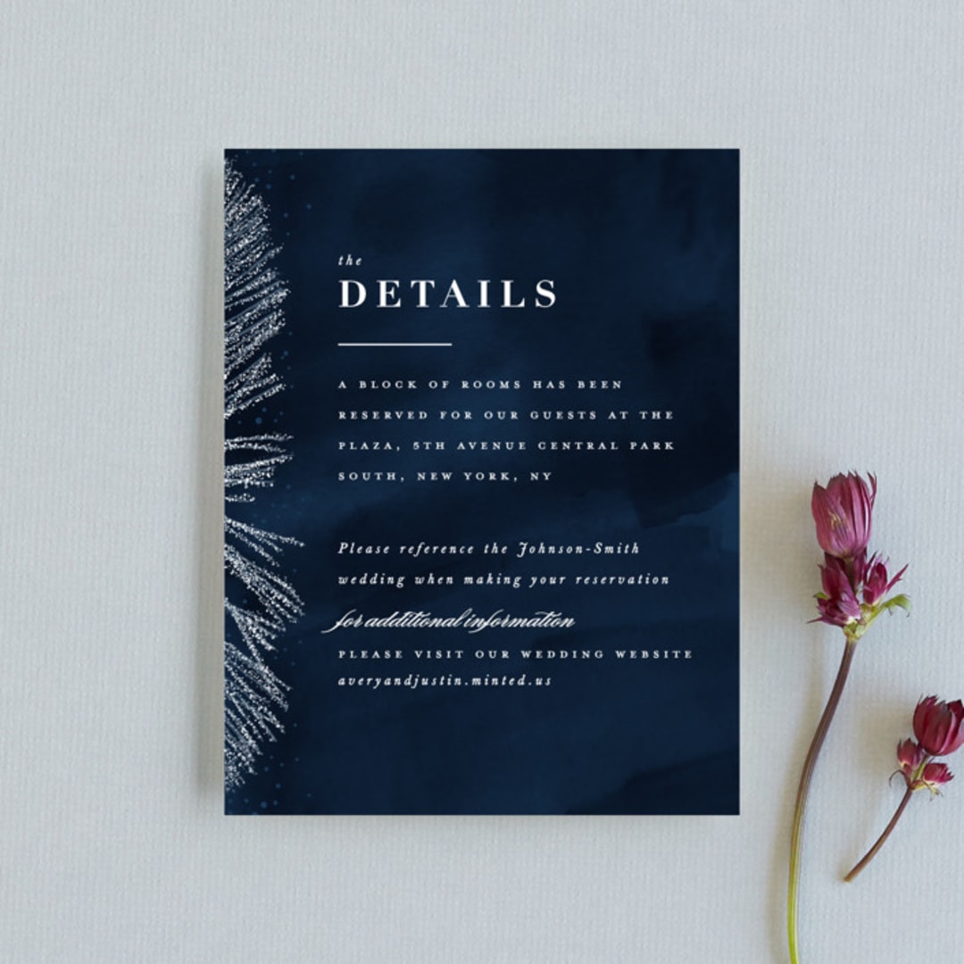 "Frosty chic" - Direction Cards in Peacock by Creo Study - Front