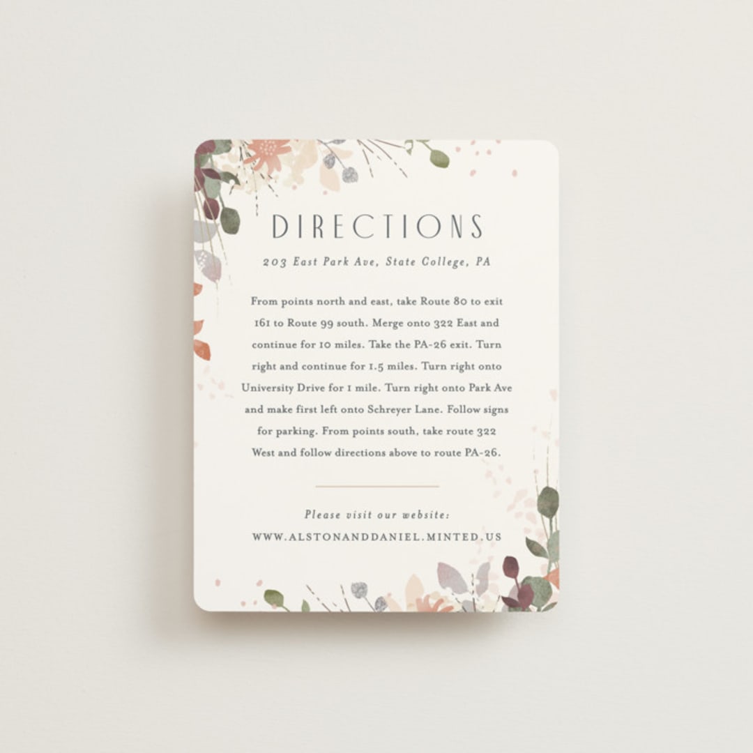 "Golden Hour" - Direction Cards in Water Lily by Jennifer Wick - Front