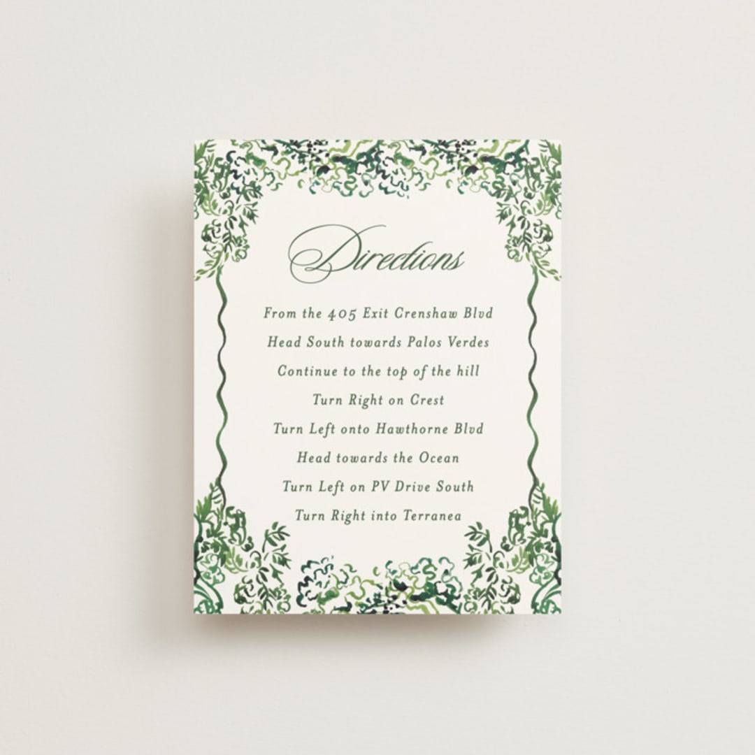 "gates and pillars" - Direction Cards in Sap by Becky Nimoy - Front